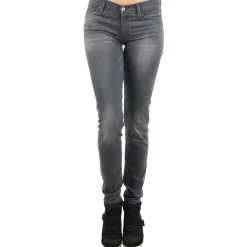 7 for all Mankind - THE SKINNY DARK STARS PAVE Gris Hot