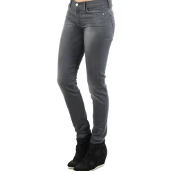 7 for all Mankind - THE SKINNY DARK STARS PAVE Gris Hot