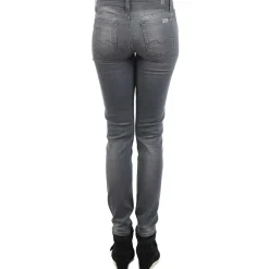 7 for all Mankind - THE SKINNY DARK STARS PAVE Gris Hot