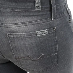 7 for all Mankind - THE SKINNY DARK STARS PAVE Gris Hot