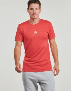 adidas Performance - Gym+ Training Seamless T-Shirt Rouge Clearance
