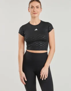 adidas Performance - Hyperglam Training Emboss T-Shirt Noir Online