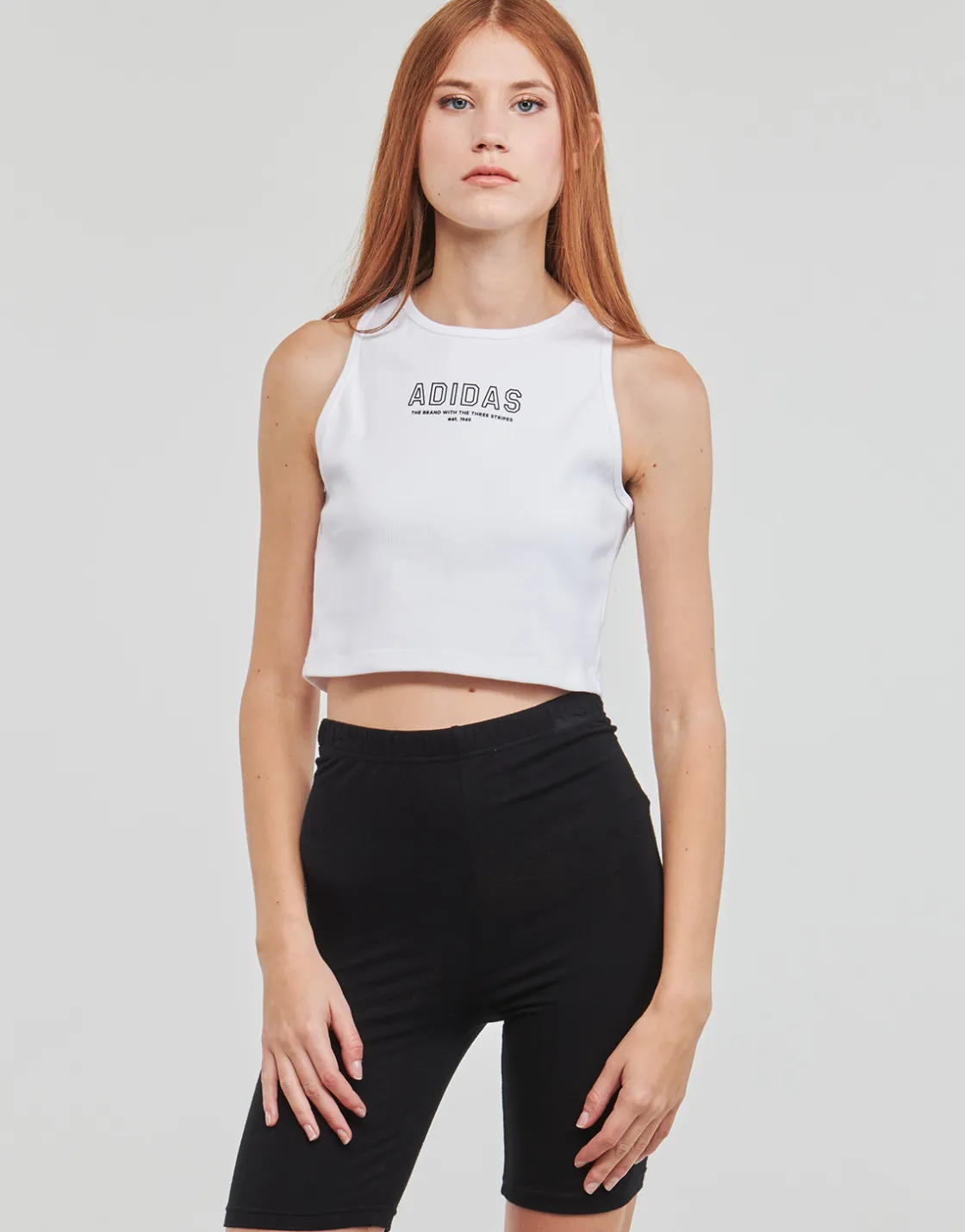 Adidas Sportswear T-shirts & Polos^- CROP TOP WHITE
