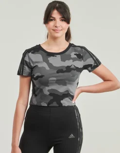 Adidas Sportswear - Essentials 3-Stripes Camo Print Baby T-Shirt Noir New