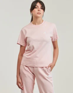 Adidas Sportswear - Essentials Small Logo T-Shirt Rose Clearance