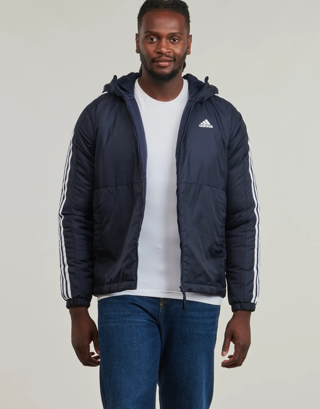 Adidas Sportswear - Essentials 3-Stripes Insulated Hooded Jacket< Vestes