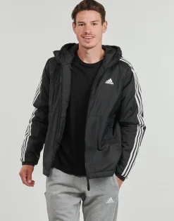 Adidas Sportswear - Essentials 3-Stripes Insulated Hooded Jacket Noir Discount