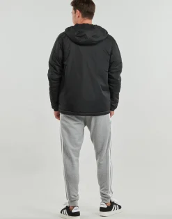 Adidas Sportswear - Essentials 3-Stripes Insulated Hooded Jacket Noir Discount