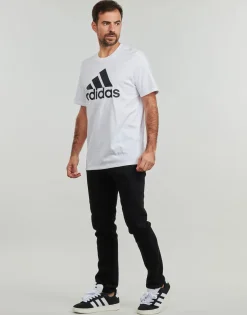 Adidas Sportswear - Essentials Single Jersey Big Logo T-Shirt Blanc Online