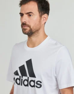 Adidas Sportswear - Essentials Single Jersey Big Logo T-Shirt Blanc Online