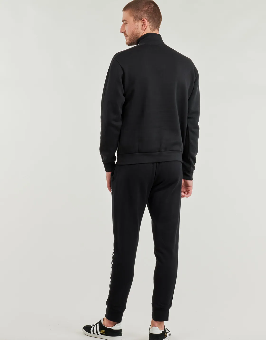 Adidas Sportswear - Essentials Fleece 3-Stripes 1/4-Zip Sweatshirt Noir New