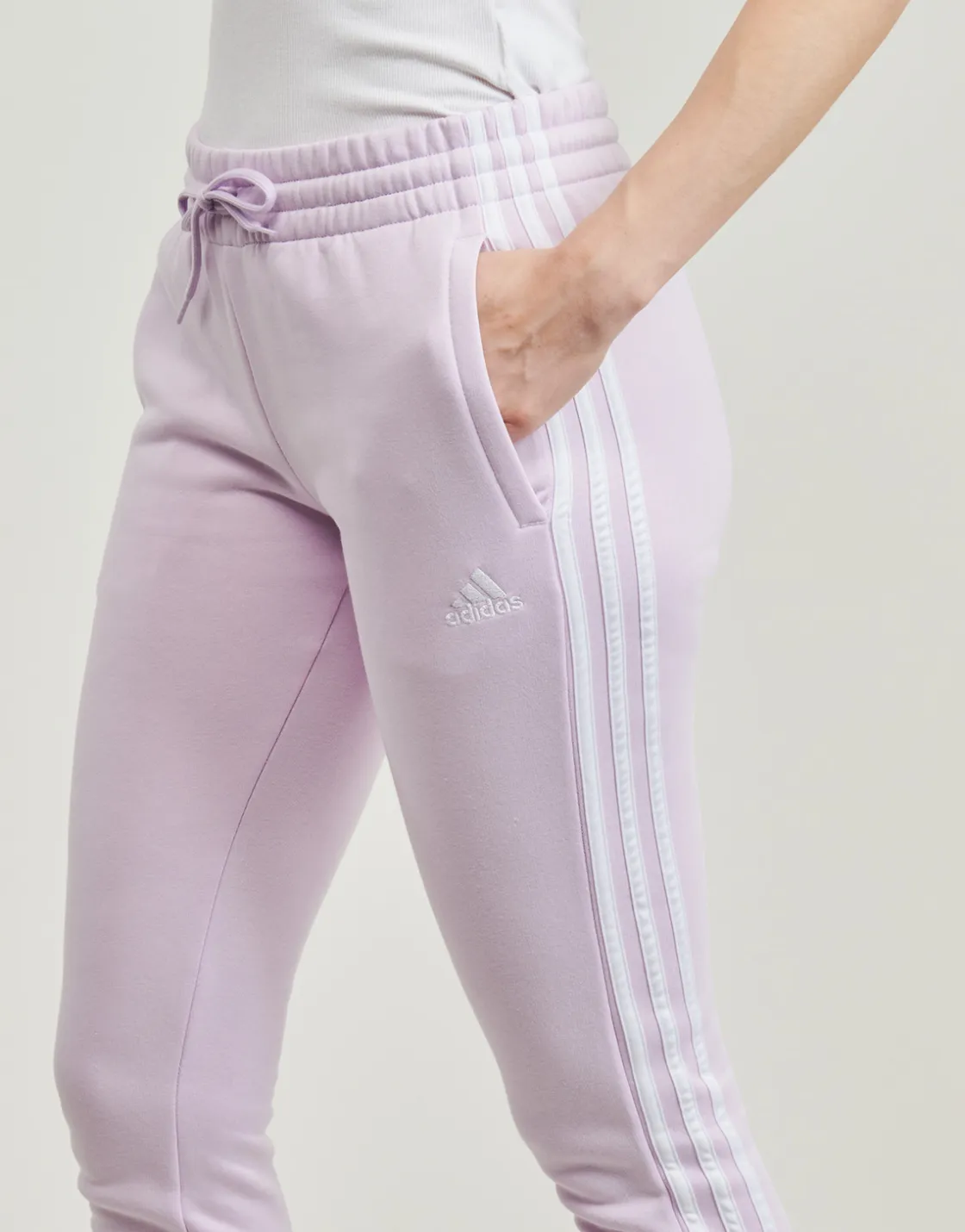 Adidas Sportswear - Essentials 3-Stripes Fleece Joggers Violet Online