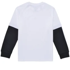 Adidas Sportswear - Street Jam 2-in-1 Long Sleeve Long-Sleeve Top Blanc Online