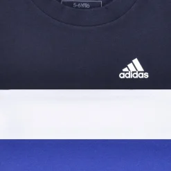 Adidas Sportswear - Tiberio 3-Stripes Colorblock Cotton T-Shirt Marine Best