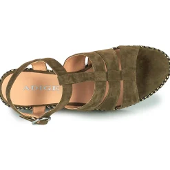 Adige - FLORY V5 VELOURS MILITAIRE< Sandales Et Nu-pieds