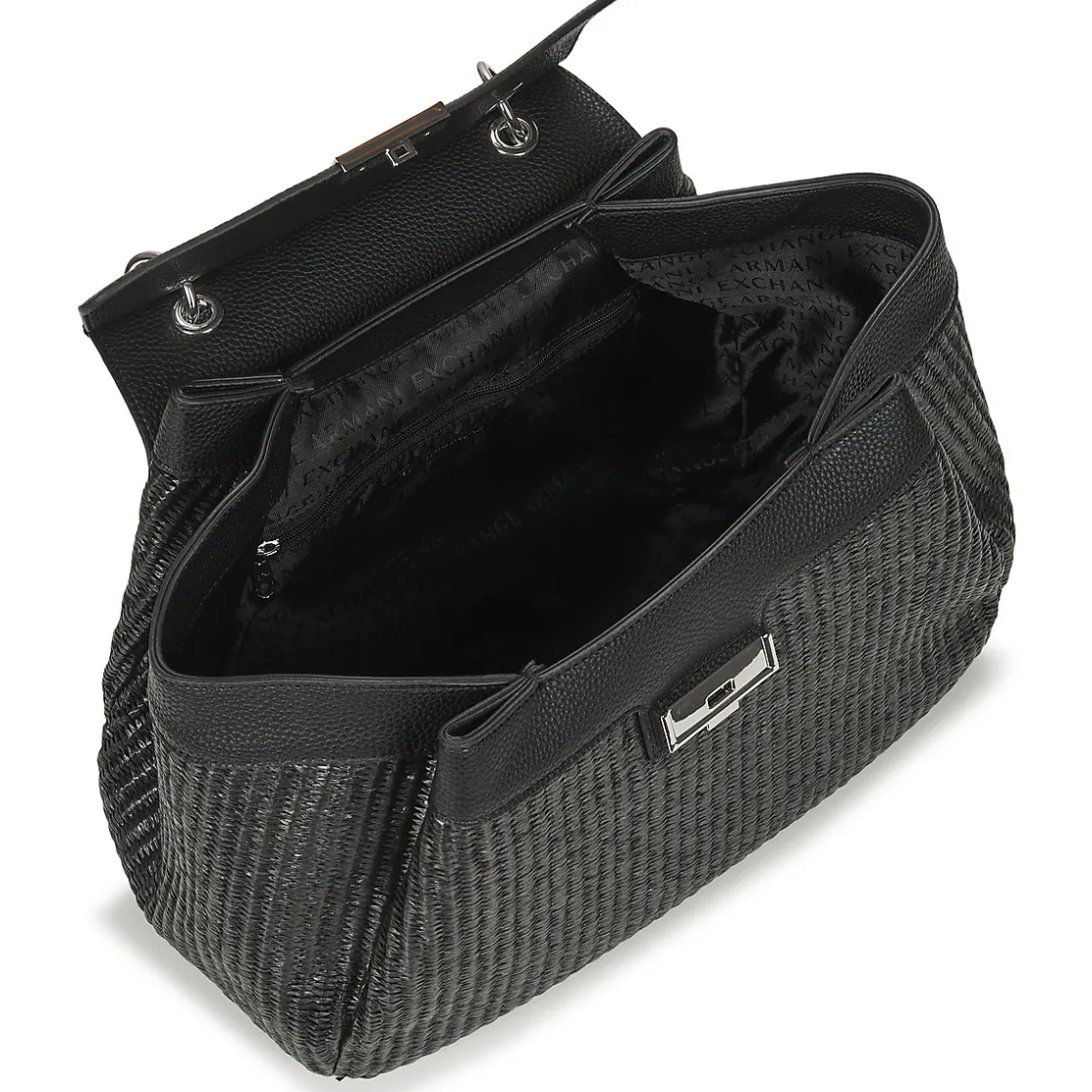 Armani Exchange Sacs À Main^- WAVE CROCHET TOP HANDLE M