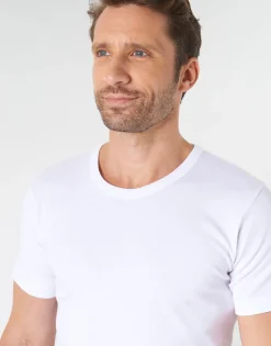Athena - T SHIRT COL ROND X2 Blanc Outlet