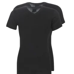Athena - T SHIRT COL V X2 Noir Outlet