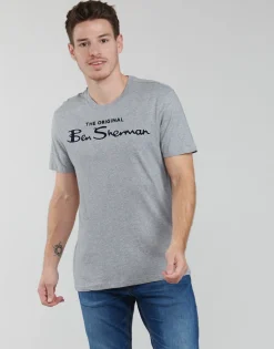 Ben Sherman - SIGNATURE FLOCK TEE Gris Hot