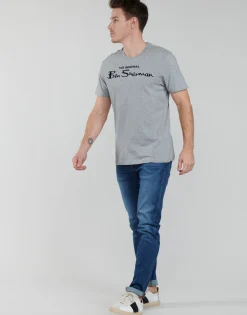 Ben Sherman - SIGNATURE FLOCK TEE Gris Hot