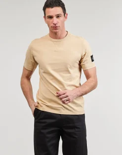 Calvin Klein Jeans - BADGE REGULAR TEE Beige Outlet