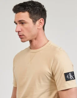 Calvin Klein Jeans - BADGE REGULAR TEE Beige Outlet