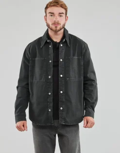 Calvin Klein Jeans Vestes^- CANVAS RELAXED LINEAR SHIRT
