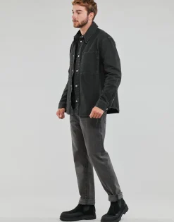 Calvin Klein Jeans Vestes^- CANVAS RELAXED LINEAR SHIRT