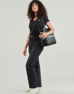 Calvin Klein Jeans T-shirts & Polos^- CK EMBROIDERY STRETCH V-NECK