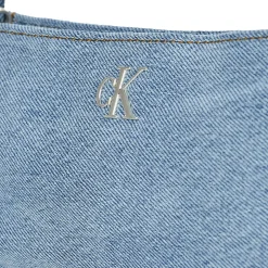 Calvin Klein Jeans - DENIM SHOULDER POUCH W/STRAP Bleu