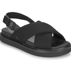 Calvin Klein Jeans Sandales Et Nu-pieds^- FLAT MOLDED CRXS SLING SANDAL CV