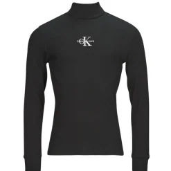 Calvin Klein Jeans - FREEFIT ROLL NECK LS Noir Online