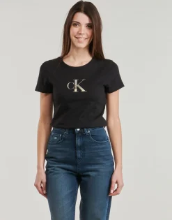 Calvin Klein Jeans - GRADIENT CK SLIM TEE Noir