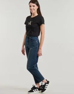 Calvin Klein Jeans - GRADIENT CK SLIM TEE Noir