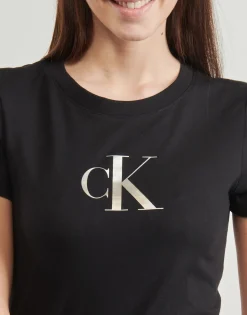 Calvin Klein Jeans - GRADIENT CK SLIM TEE Noir