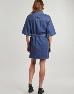 Calvin Klein Jeans Robes^- LINEN BOXY BELTED SHIRT DRESS