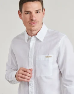 Calvin Klein Jeans - LINEN COTTON SHIRT< Chemises