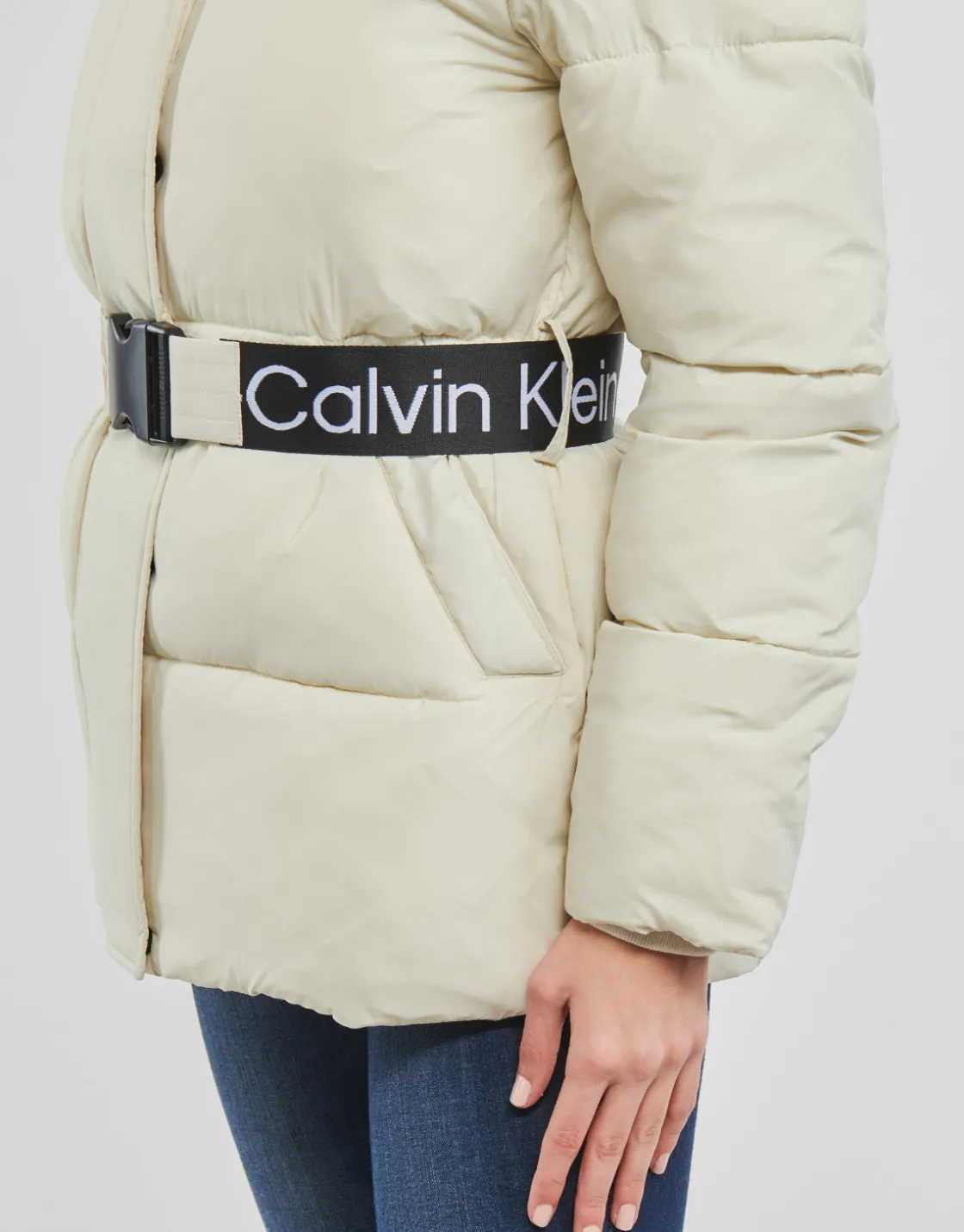 Calvin Klein Jeans - LOGO BELT WAISTED SHORT PUFFER< Manteaux