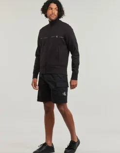 Calvin Klein Jeans - LOGO REPEAT ZIP THROUGH< Sweats & Polaires