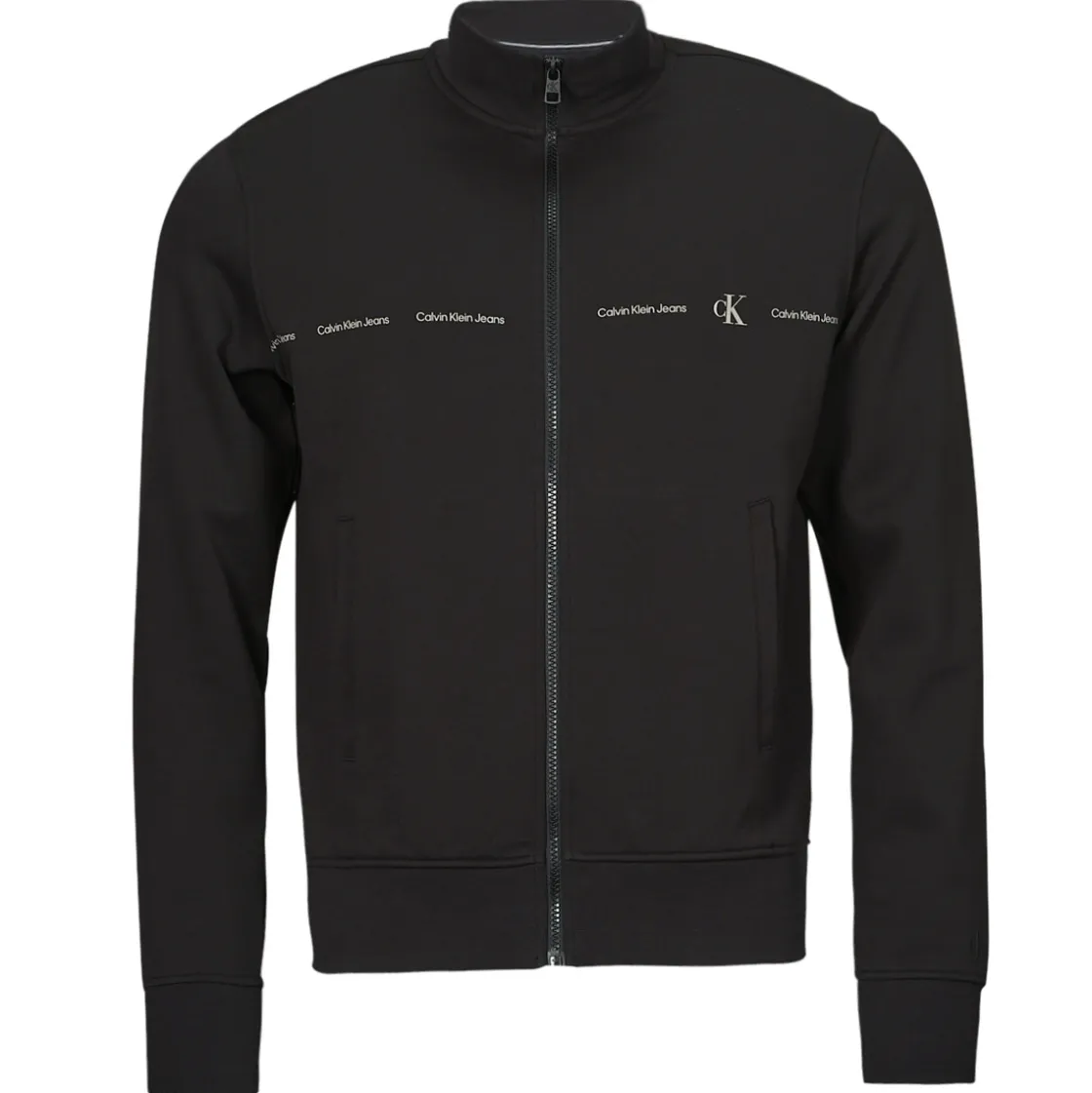 Calvin Klein Jeans - LOGO REPEAT ZIP THROUGH< Sweats & Polaires