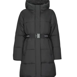 Calvin Klein Jeans - LOGO BELT LONG PUFFER Noir
