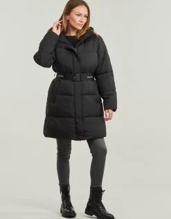 Calvin Klein Jeans - LOGO BELT LONG PUFFER Noir