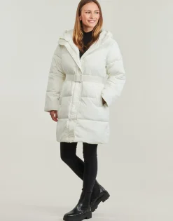 Calvin Klein Jeans Manteaux^- LOGO BELT LONG PUFFER