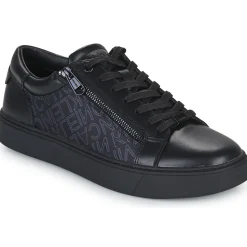 Calvin Klein Jeans - LOW TOP LACE UP W/ZIP MONO Noir Outlet