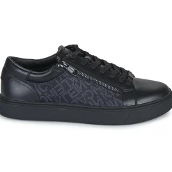 Calvin Klein Jeans - LOW TOP LACE UP W/ZIP MONO Noir Outlet