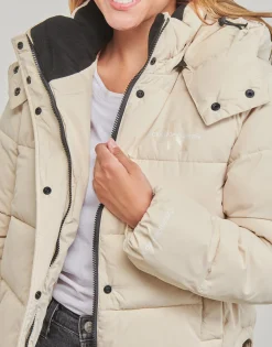 Calvin Klein Jeans - MONOLOGO NON DOWN SHORT PUFFER Beige Sale