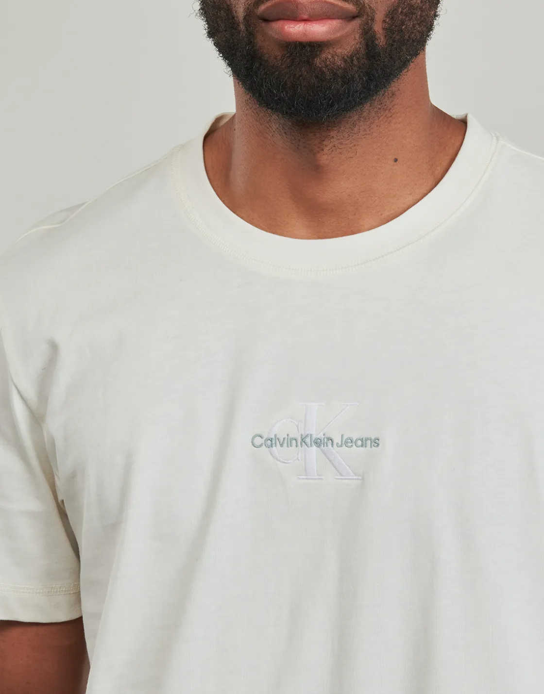 Calvin Klein Jeans - MONOLOGO TEE Blanc Hot