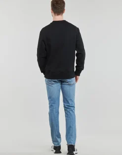 Calvin Klein Jeans - MONOLOGO STENCIL CREW NECK Noir Discount
