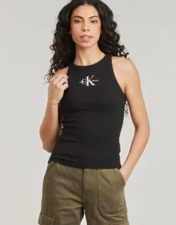 Calvin Klein Jeans T-shirts & Polos^- MONOLOGO RIB TANK TOP