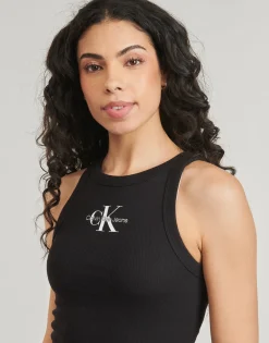 Calvin Klein Jeans T-shirts & Polos^- MONOLOGO RIB TANK TOP